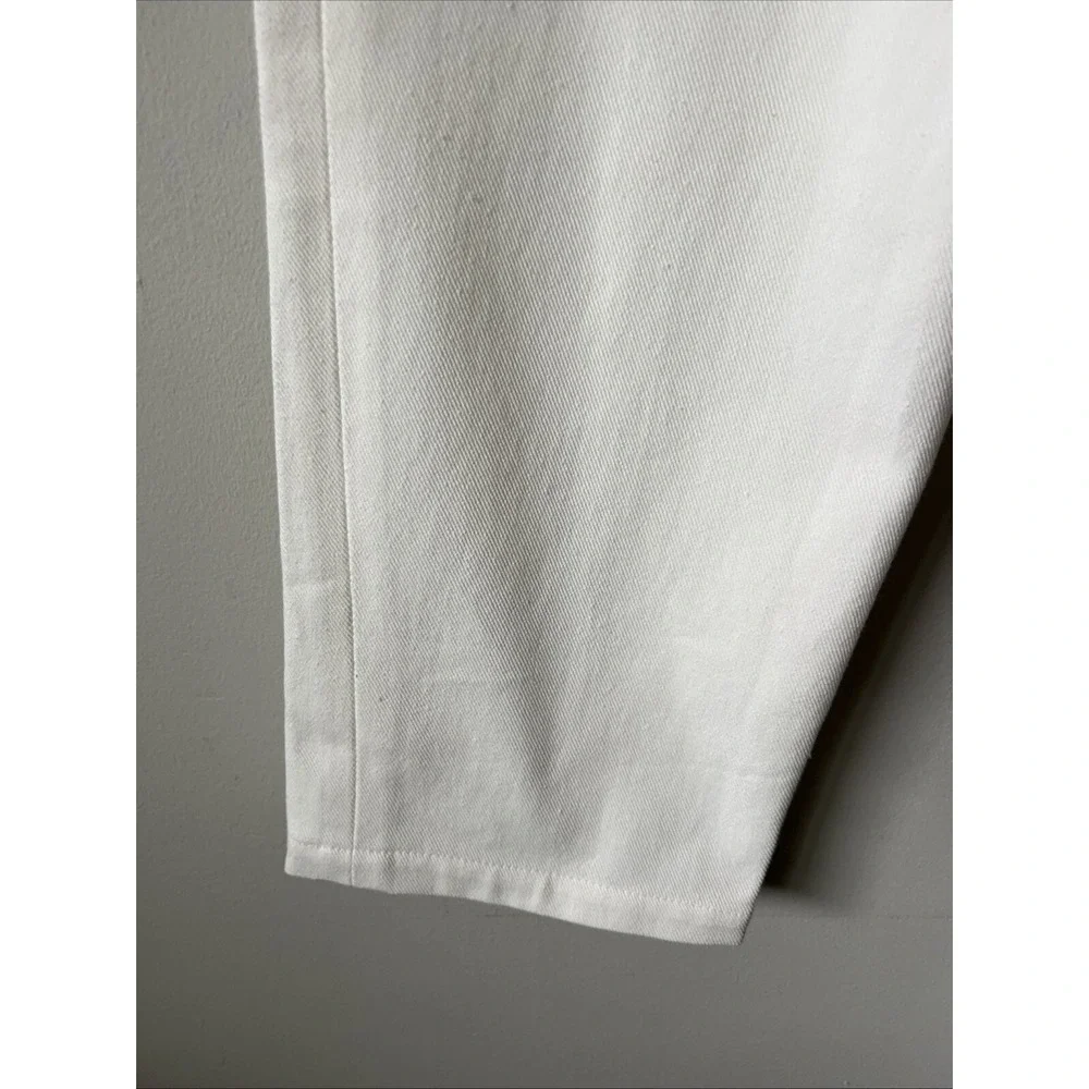 Uncle Studios Cotton Twill Pleated Trouser Pants Size XS NWT Ivory
